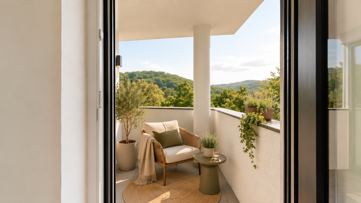 KI-Konzept Balkon