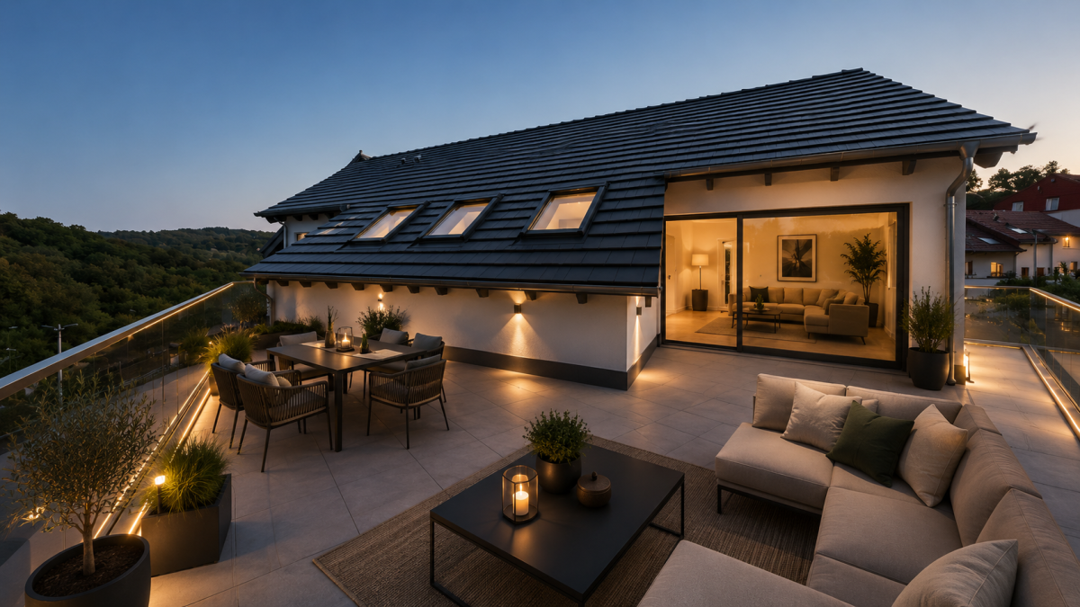 KI-Konzept Dachterrasse