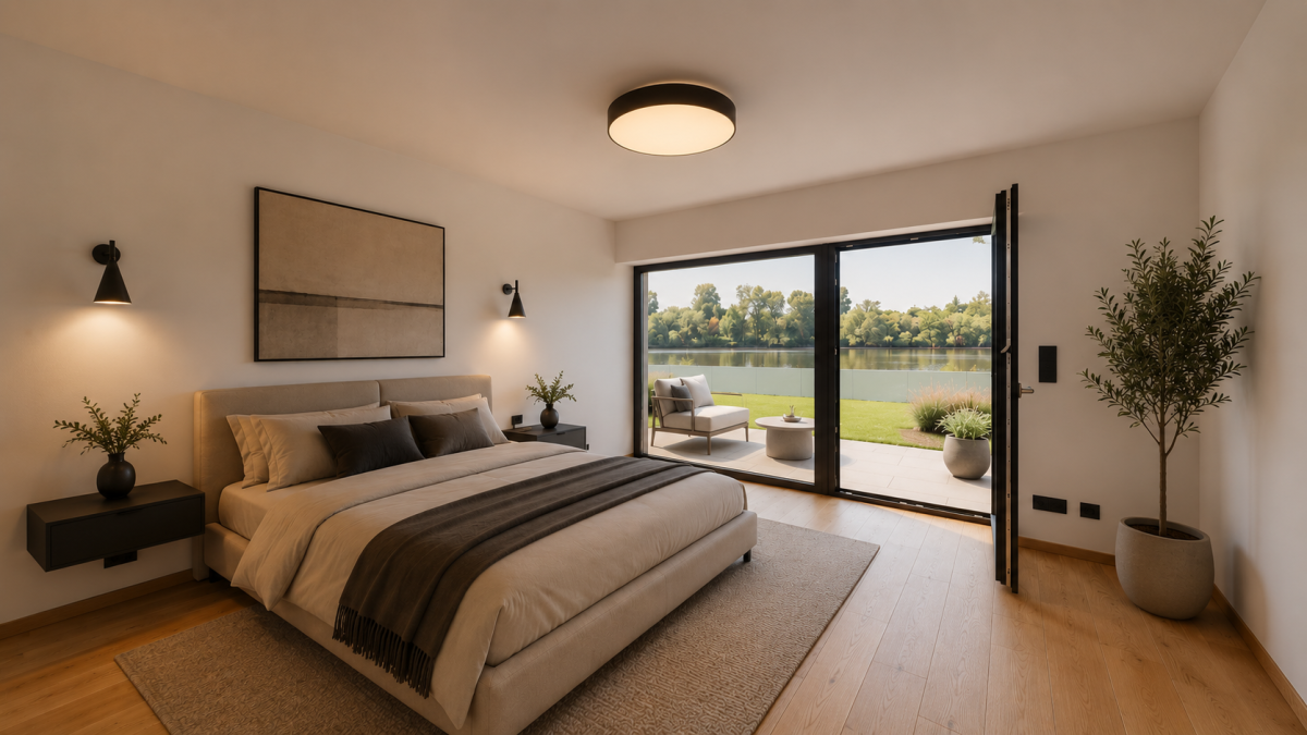 Schlafzimmer Visualisierte Einrichtungsidee